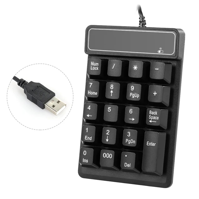 Best Offers USB Wired Numeric Keypad Mechanical Feel Number Pad Keyboard 19 Keys Water-proof Keyboards for Laptop Desktop PC Notebook Black Best Offers USB Wired Numeric Keypad Mechanical Feel Number Pad Keyboard 19 Keys Water-proof Keyboards for Laptop Desktop PC Notebook Black