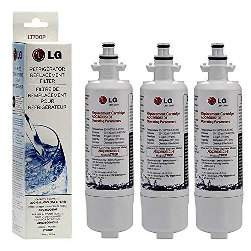 Фильтр для воды холодильника 3 шт./лот Lg Lt700p Adq36006101 Adq36006102 46 9690|Водяные фильтры| |