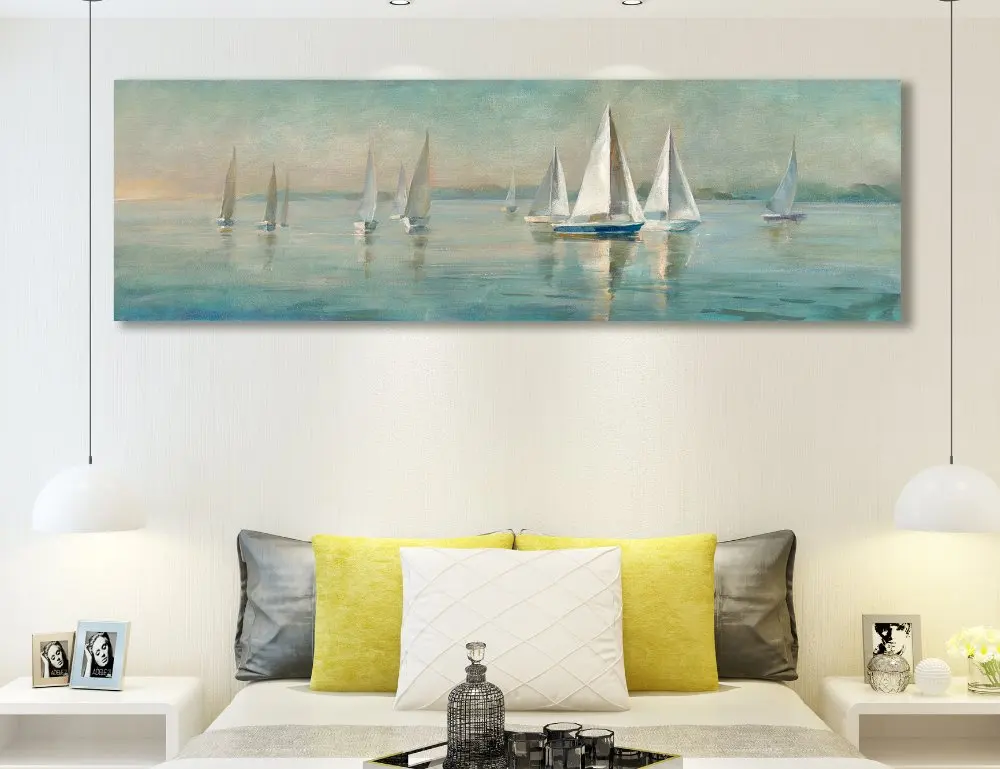 Seascape-Sailing-Boat-Canvas-painting-painting-Home-decor-Wall-pictures-for-living-room-Unframed (1)