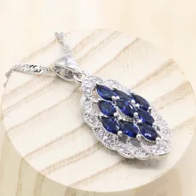 4 цвета многоцветный синий фиолетовый белый камни ожерелье кулон ювелирные изделия для женщин