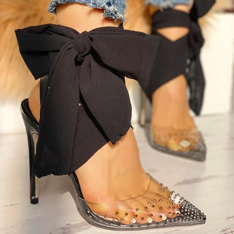 

PVC Transparent Crystal Summer Shoes Strappy Sandals wedding shoes Crystals heels Women Sandals Summer shoes Party Shoes 2019