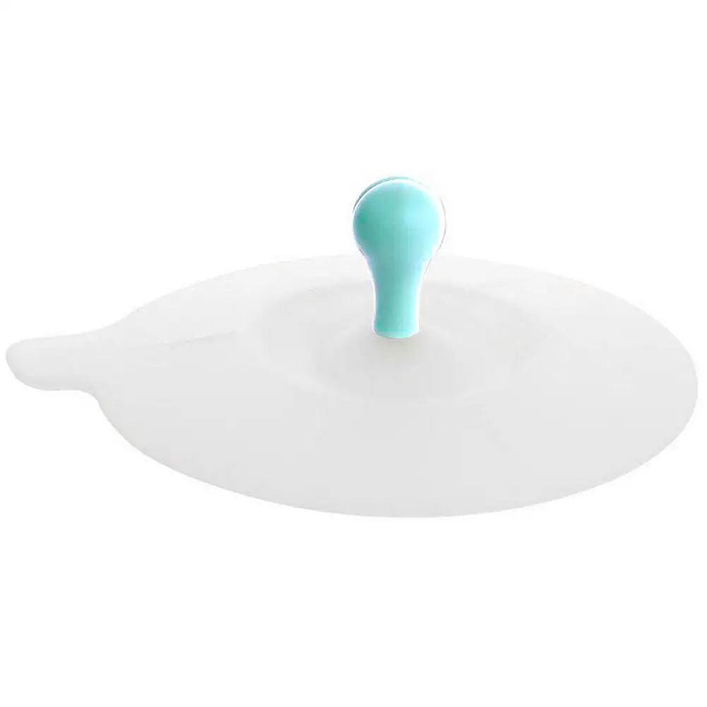 1 шт. милый в форме сердца может зажимать ложку крышка чашки 10,5 см силиконовый уплотнитель для пыли крышка для стеклокерамической пластиковой кружки - Цвет: Синий