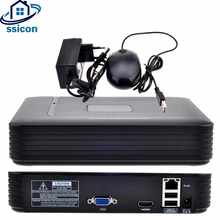 SSICON H.264 4Ch 8Ch 2MP Мини CCTV NVR XMEYE APP сетевой видеорегистратор для 1080P IP камера