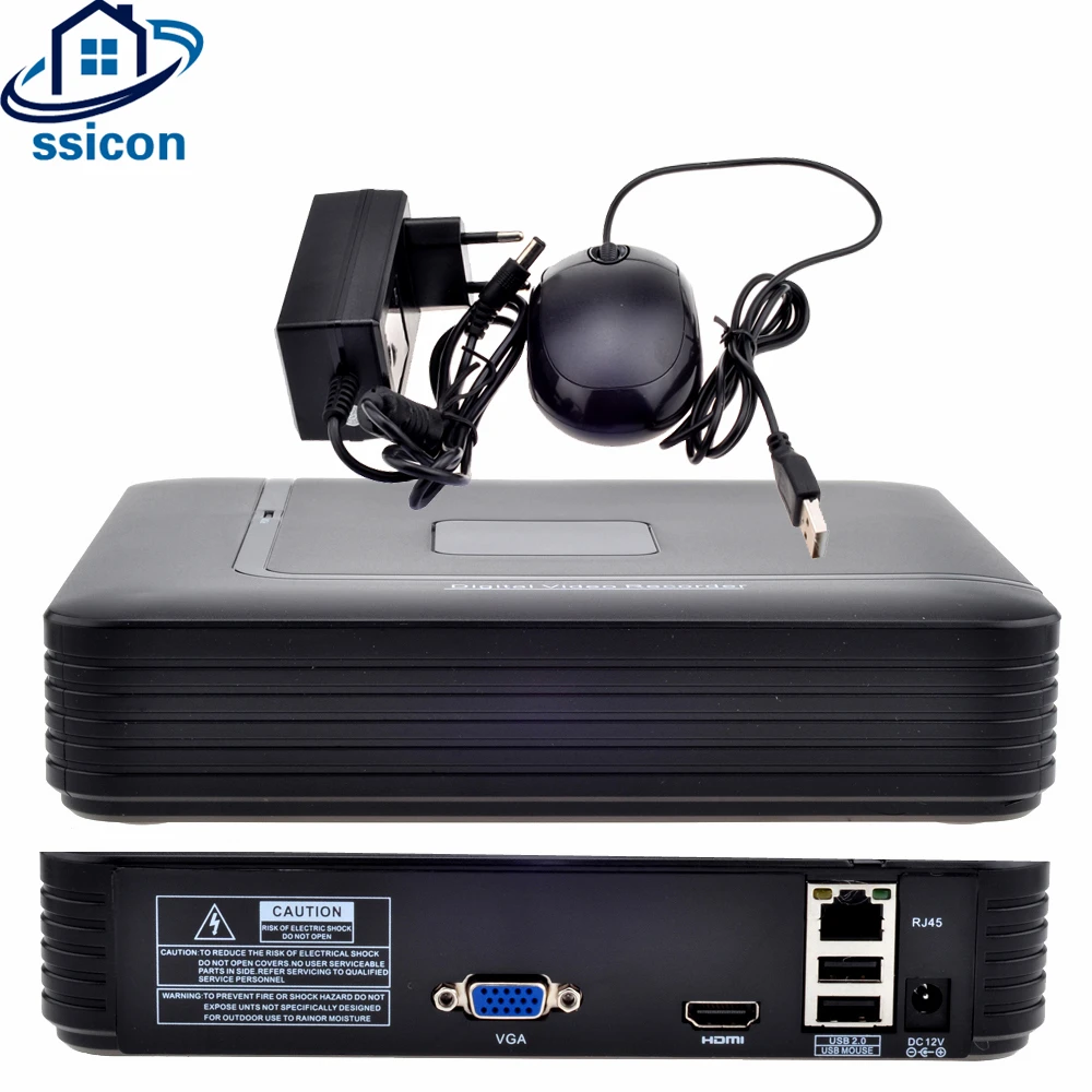 SSICON H.264 4Ch 8Ch 2MP Мини CCTV NVR XMEYE приложение сетевой видеорегистратор для ip камеры