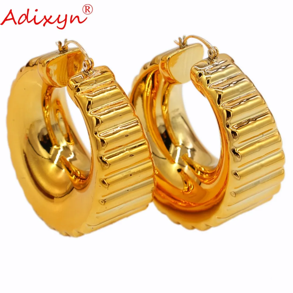 Adixyn Mix Дизайн Роскошные золотые розовые серьги цвет/медные украшения для женщин