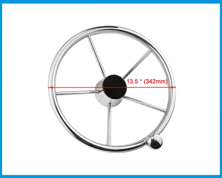 316 stainless steel yacht steering wheel marine yacht speedboat rudder hydraulic steering gear system (1)