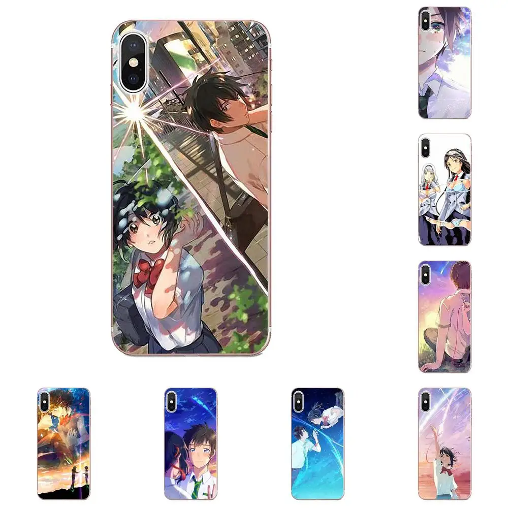 

For Huawei Honor 4C 5A 5C 5X 6 6C 6A 6X 7 7X 8 9 V8 V10 Y3II Y5II Y6II G8 P7 Play Lite Soft Covers Cases Anime Your Name