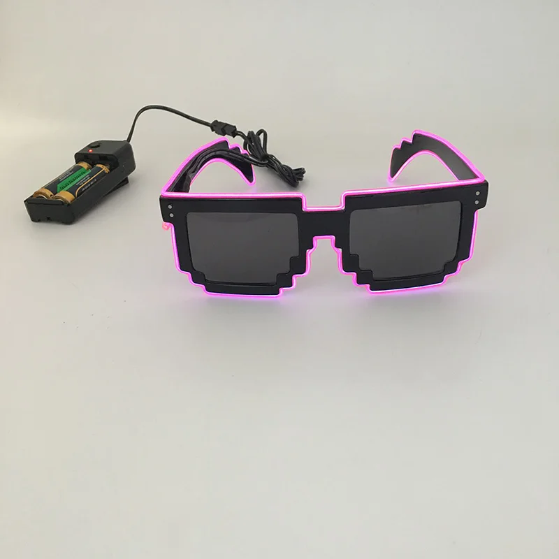 Цветные очки DIY 2020 светодиодный светильник El Wire мигающие EDM EDC вечерние аксессуары