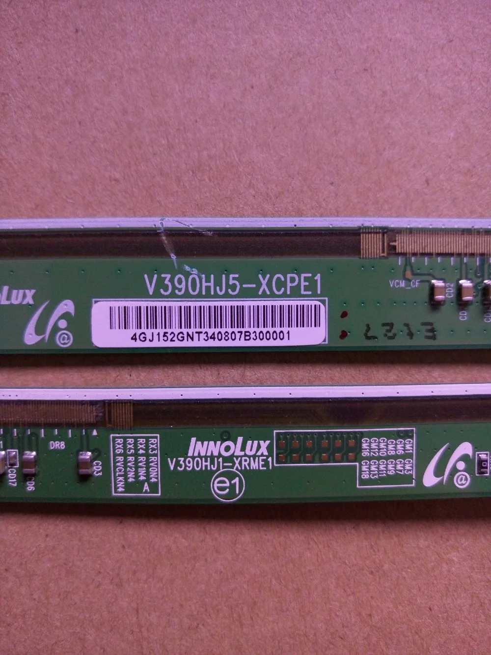 

V390HJ5-XCPE1 V390HJ1-XRME1 LCD Panel PCB Part A Pair