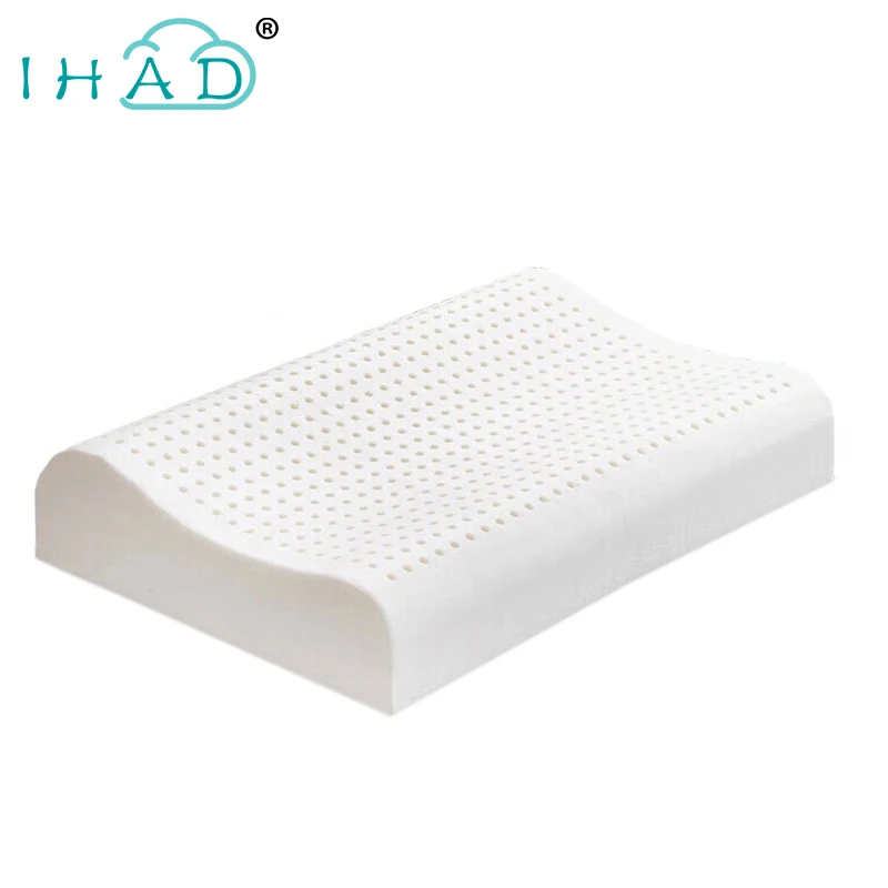 Curve support latex Protect Cervical Pillow for health Massage Neck