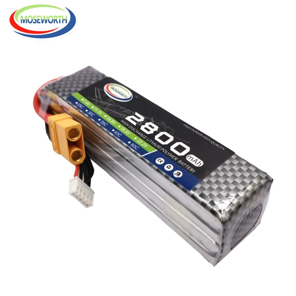 14,8 V RC самолет LiPo Батарея 4S 1100 1500 2200 2800 3500 4200 5200 мА/ч, 25C 35C для радиоуправляемого вертолета Авто Квадрокоптер беспилотный летательный аппарат