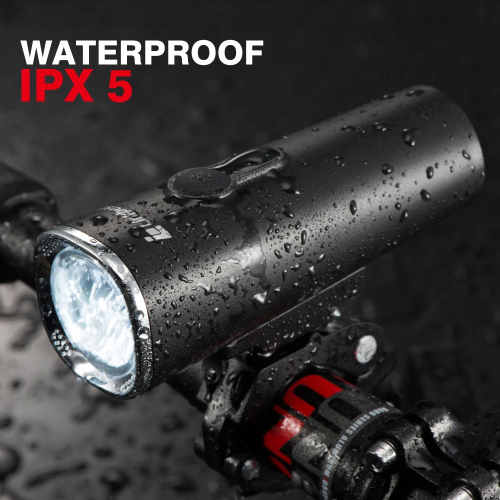 Cheap Linkbest 600 Lumen USB Rechargeable LED Bike Light with ECO-Reflex Optics -IPX5 Waterproof- Near Range Beam Fits ALL BIKES 3