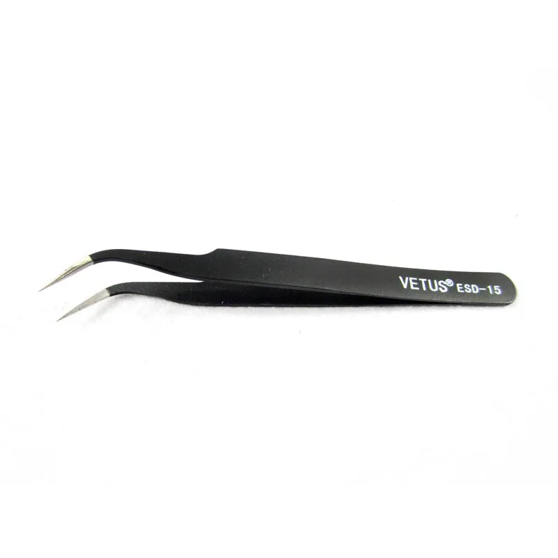 Anti Static Tweezers Maintenance Tools ESD10-15 ESD Stainless Steel Resists Corrosion 6Pcs Jewelry Tool