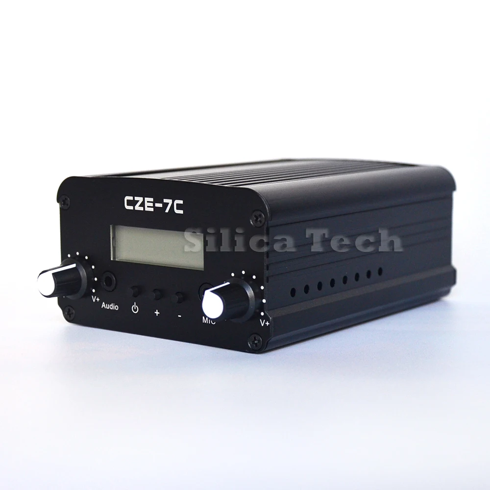 CZERF 7 Вт трансляции радиостанции CZE 7C Стерео PLL FM передатчик + GP1 антенна Мощность