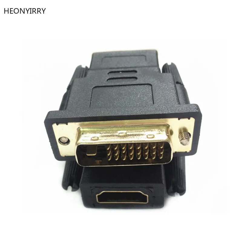 HDMI الإناث إلى DVI D 24 + 1 دبوس الذكور محول تحويل HDMI2DVI مفتاح الكابلات ل PC ل PS3 العارض التلفزيون مربع HDTV تلفاز LCD