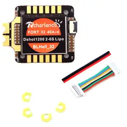 30,5*30,5 мм Racharlance Fort32 40A BLheli_32 2-6 S DShot1200 4In1 ESC w/ток Сенсор для RC модели Multicopter запчасти Асса