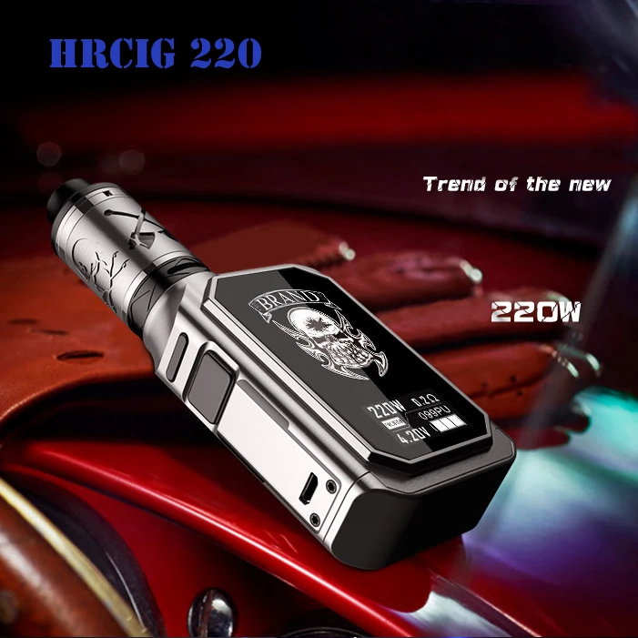 

Original HRCIG 220W VTC Box Mod Ni/Ti/SS Mode electronic cigarette box mod Kit with 4ml tank 0.2ohm low resistance