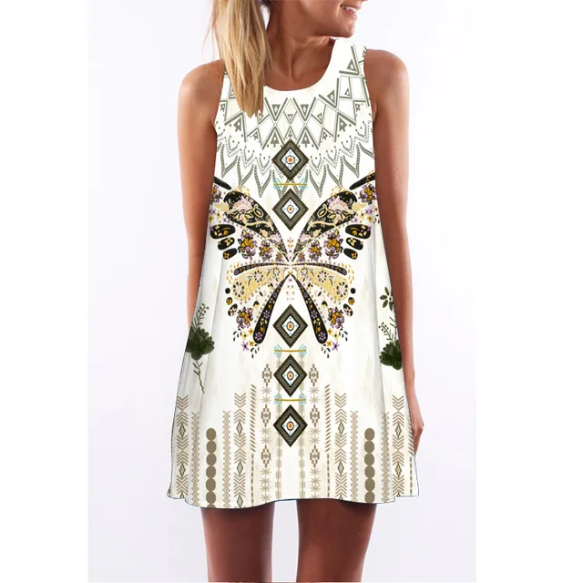 Aliexpress.com : Buy Aprmhisy 3D Digital Print Sleevless Summer Dress ...