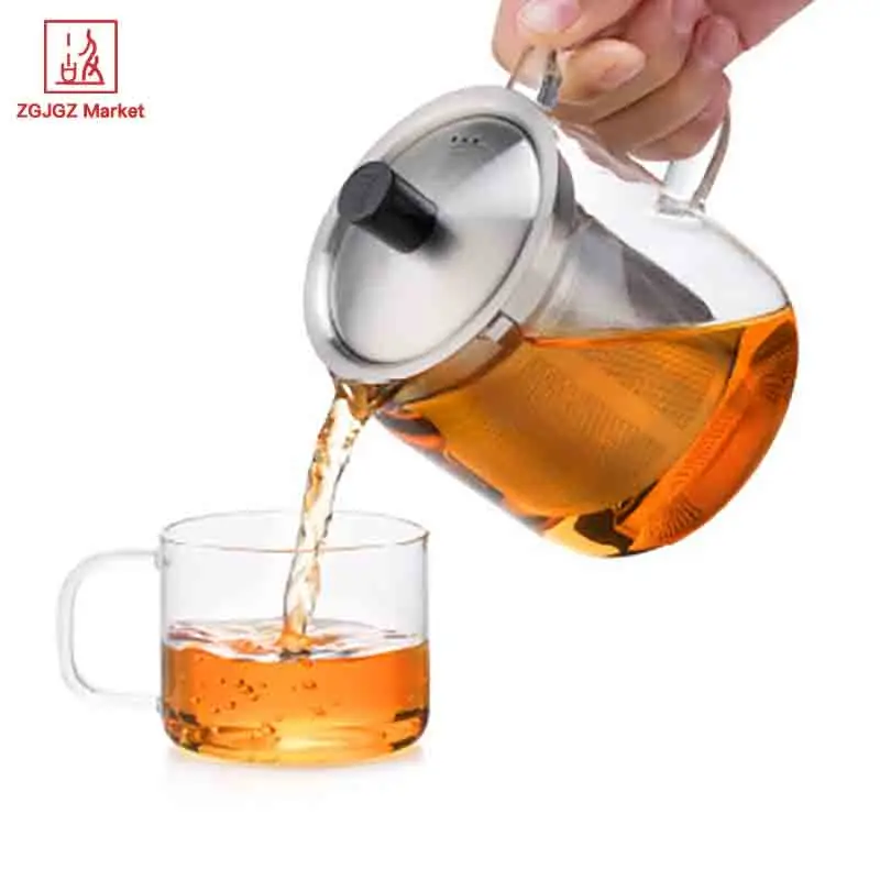 Samadoyo 500 мл чай тет Китай термостойкий высокоборосиликатный стеклянный чайник с фильтром из нержавеющей стали кофейная чашка S042