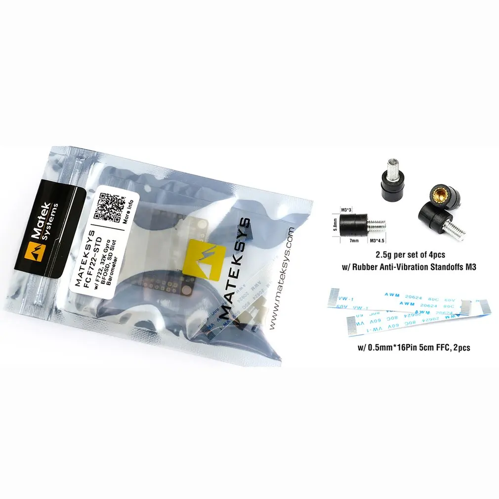 

F722-STD STM32F722 F7 Flight Controller Built-in OSD BMP280 Barometer Blackbox for RC Racing Drone Quadcopter Accessories