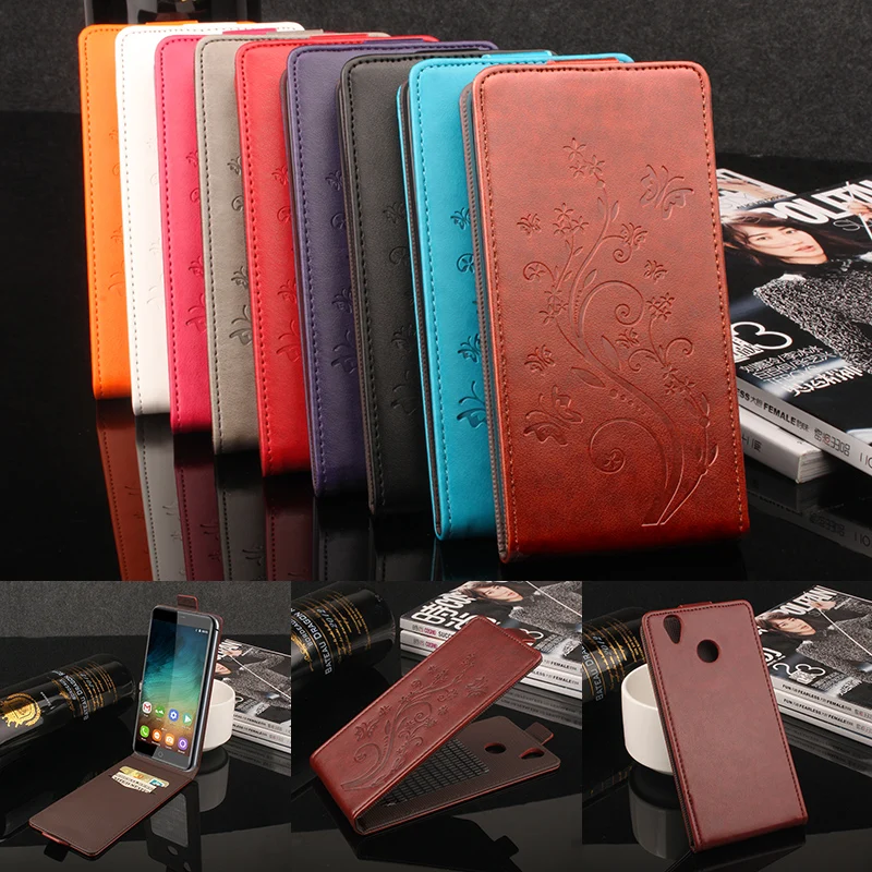 

HongBaiwei Phone Cases&Bag For Qukite K7000 Printed Butterfly Flower Flip Leather Case Cover with Card Slot For Qukite K7000