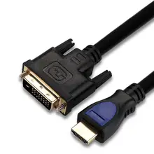Universal 1 5 3m Gold plated HD 1080P HDMI to font b DVI b font Cable