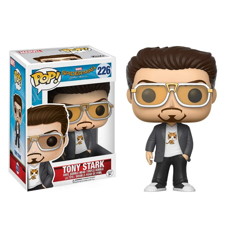 

Funko Pop Official Movie Tony Stark Spider-Man Vinyl Homecoming Action Figures Collectible Model Toys For Children Birthday Gift