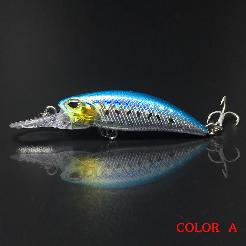 KMRESA unids 1 PCs Mini Crankbait Minnow señuelo de Pesca 4,5 cm/6,5G gancho de plástico señuelo de trucha de Pesca Artificial wobbler KMRESA unids 1 PCs Mini Crankbait Minnow señuelo de Pesca 4,5 cm/6,5G gancho de plástico señuelo de trucha de Pesca Artificial wobbler