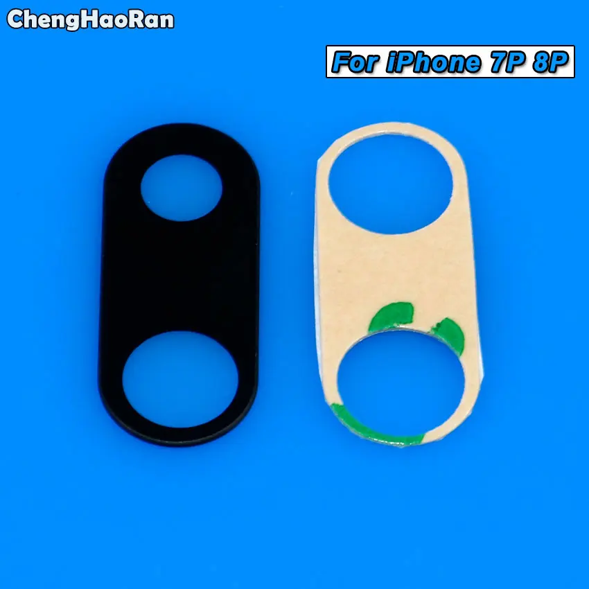 ChengHaoRan задняя камера стеклянный объектив для iPhone 8 7 6s 6 plus 5 5S SE X XR XS Max крышка объектива камеры с наклейкой - Цвет: For iPhone 7 8 Plus