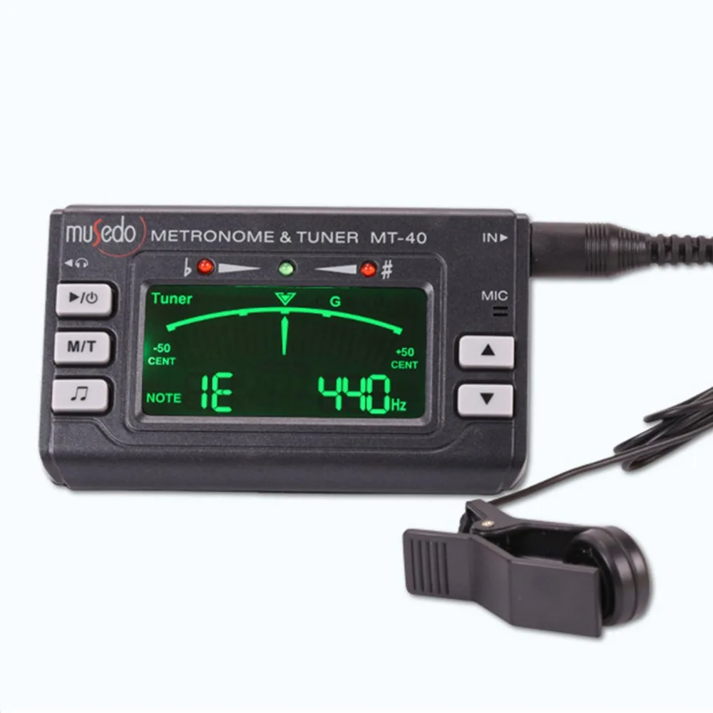 Guitar Tuner 3 in1 Violin Clip Tuner Electronic Digital Guitar Tuner Metronome Tone MT-40