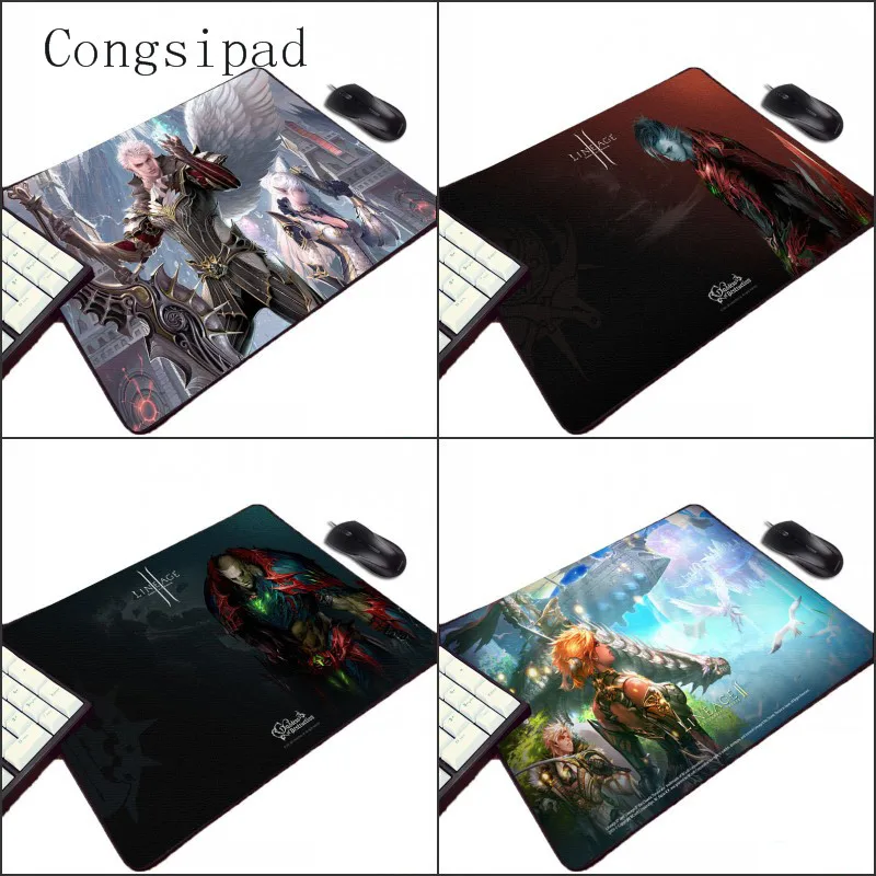 Congsipad So Beautuful Cool HD Wallpaper Pattern Print Lineage Video Game Diy Pc Computer Gaming Mouse Pad for Decorate Desktop