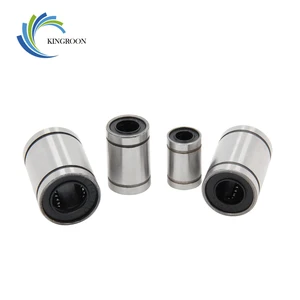 12 шт./лот LM8UU шарикоподшипники 8 мм втулка 3D принтеры части рельса линейный длинный стержень вал часть 8 мм * 15 мм * 24 мм алюминиевый Буш KINGROON - изображение