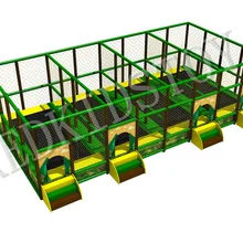 Европейский стандарт детский батут с четырьмя разделенными районами для прыжков