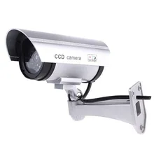 Fake CCTV Camera Dummy Security Camera ABS 1.5V Battery Outdoor Indoor Monitors Decoy Surveillance Camera 100 pieces waterproof security camera sticker warning decal signs for cctv surveillance fake camera and dummy camera