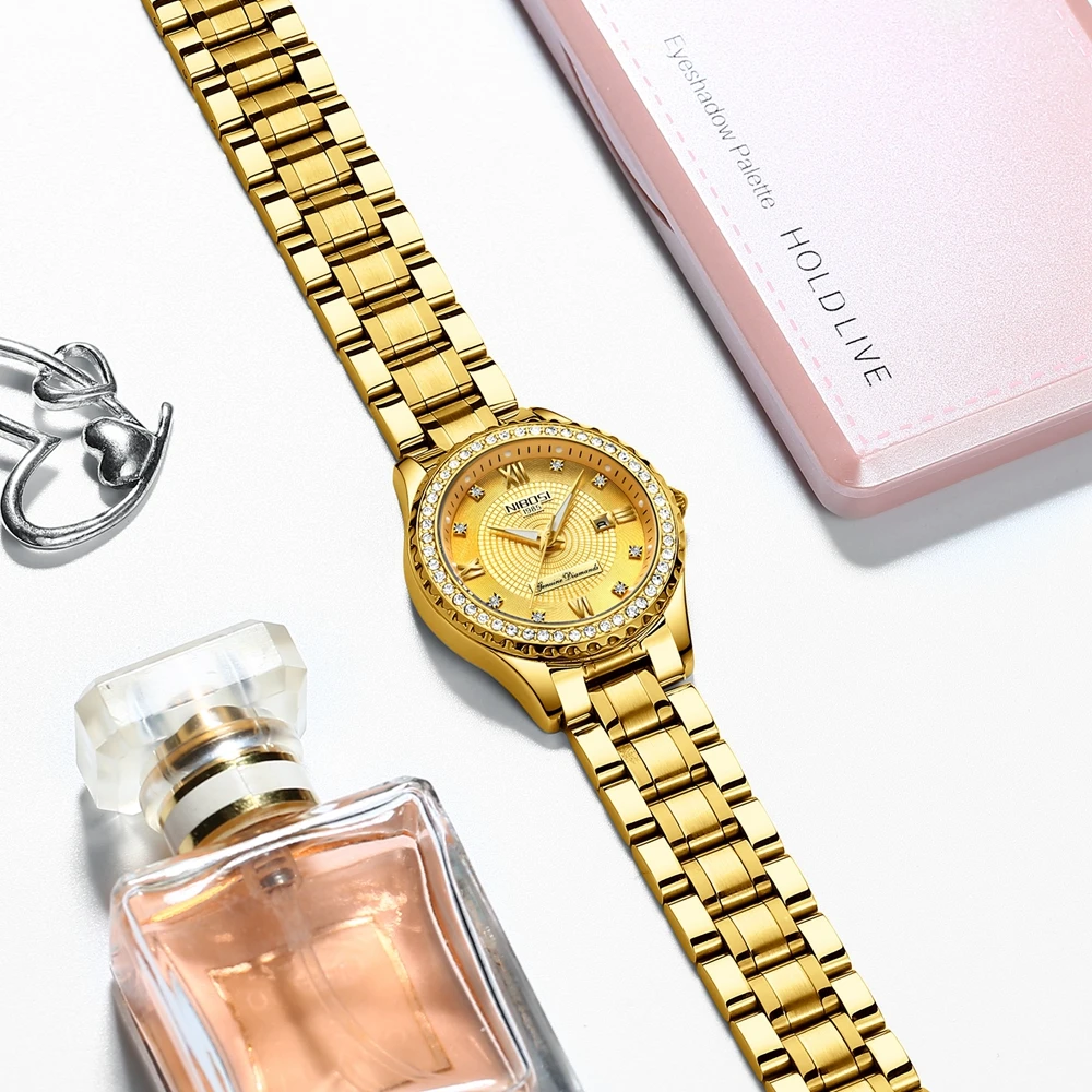 NIBOSI, женские часы, Топ бренд, роскошные золотые часы для пары, спортивные кварцевые часы, бизнес часы, Reloj, водонепроницаемые наручные часы, Relogio Feminino