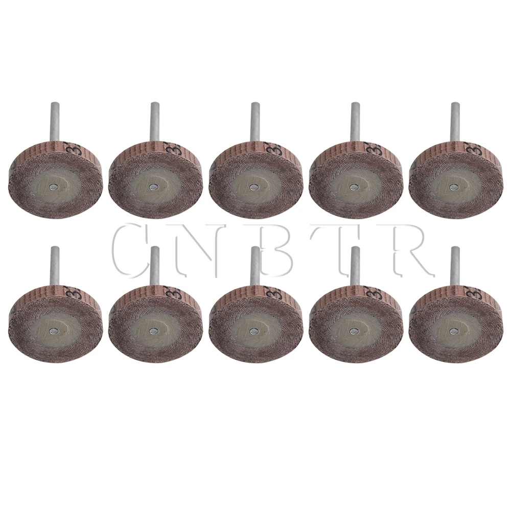 CNBTR 26mm Grinding Sanding Sandpaper Buffing Flap Wheel Disc 320 Grit for Rotary Pack of 10 in