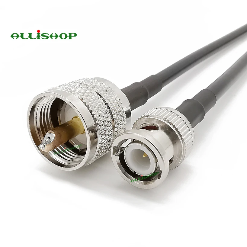 RF LMR200 UHF мужской PL 259 BNC Мужской с низкой потерей цифровой коаксиальный