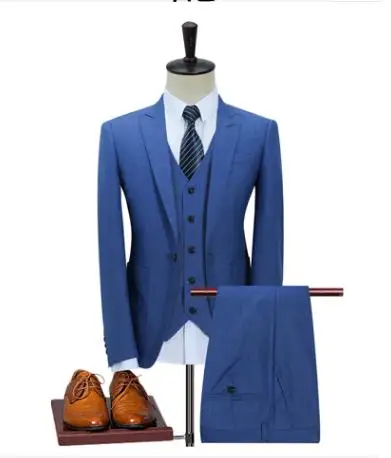 2019 Custom Slim Fit Peak Lapel Best Man Groom Suit Men's Wedding Prom Suits Three Piece blazer men Suits costume homme terno 2019 Custom Slim Fit Peak Lapel Best Man Groom Suit Men's Wedding Prom Suits Three Piece blazer men Suits costume homme terno