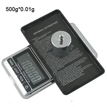 

500gx0.01g Mini Digital Scale 0.01g Portable LCD Electronic Jewelry Scales Weight Weighting Diamond Pocket Scales