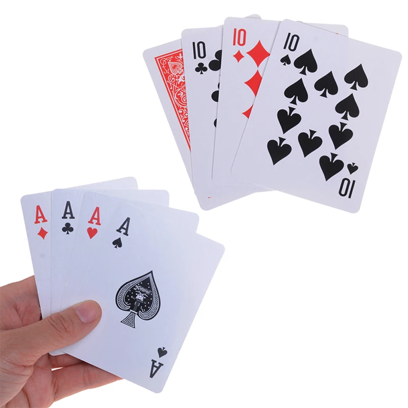4 Cards Transformer magic tricks 10 to A card magic props 10 change magic SL