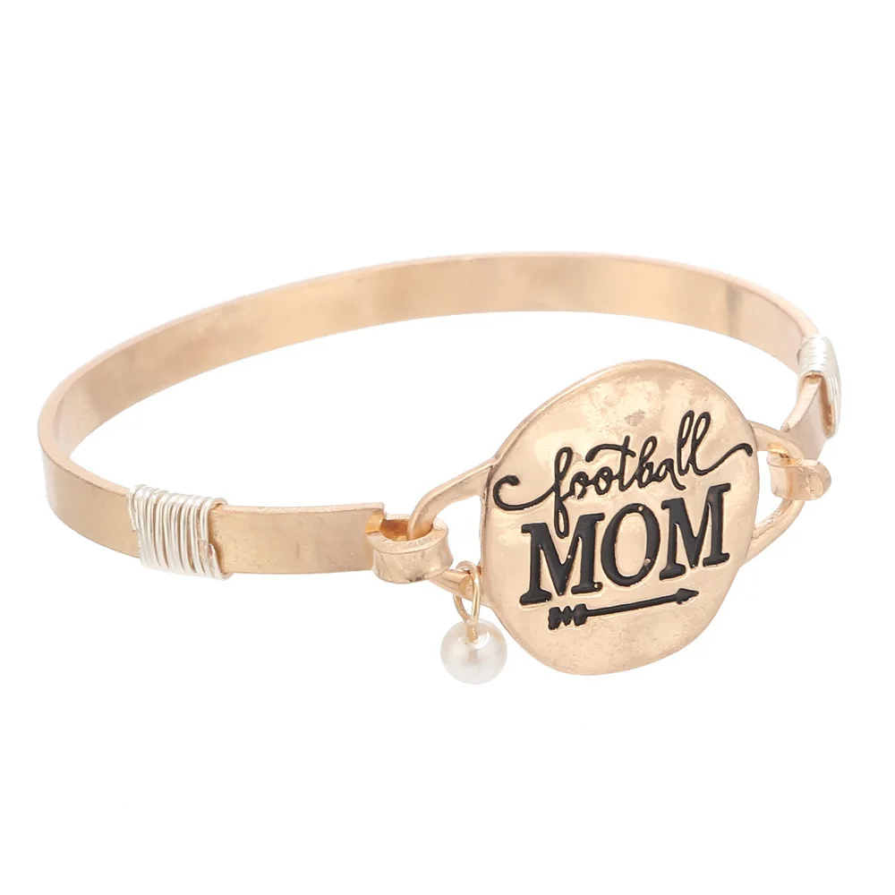 203036-6 FOOTBALL MOM BANGLE (