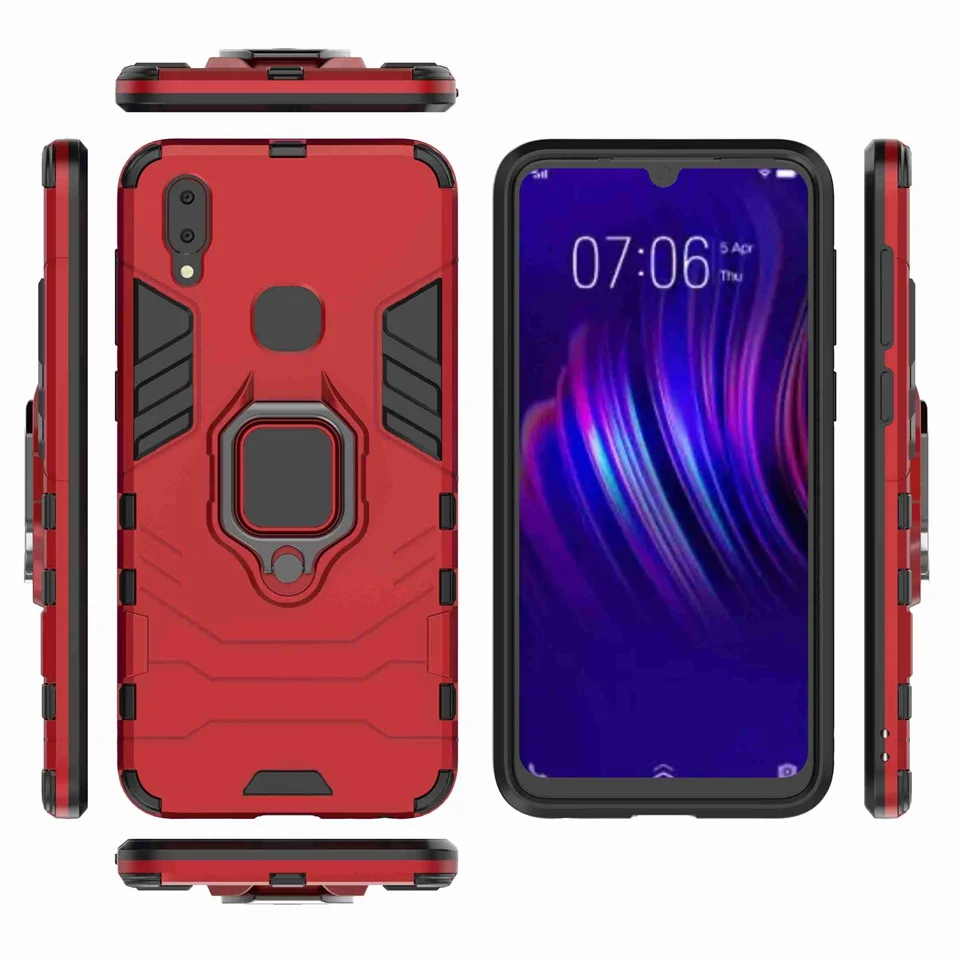Aromr Phone Case For Vivo V11i V11 Pro X23 X27 Cover Ring Holder Magnetic Protector Case For Vivo V11 Pro V11i V15 S1 iqoo Cases (9)