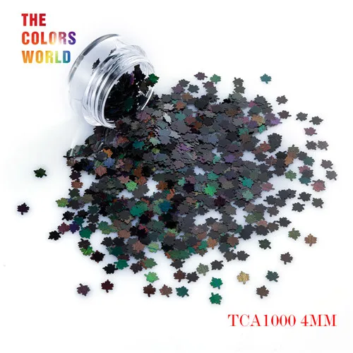 TCA1000 50g TCT-171 форма кленового листа 4 мм блеск для ногтей искусство украшения ногтей гель для тела макияж ручной ремесла DIY Украшения - Цвет: TCA1000 50g