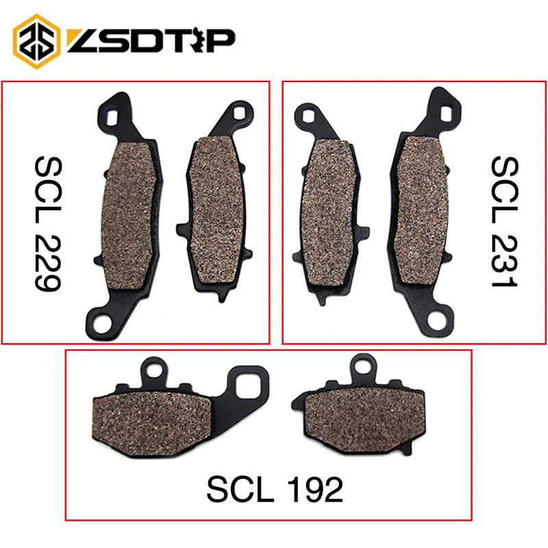 ZSDTRP мотоциклетные передние и задние тормозные колодки для KAWASAKI KLE 650 KLE650 Versys 07 13 Z750