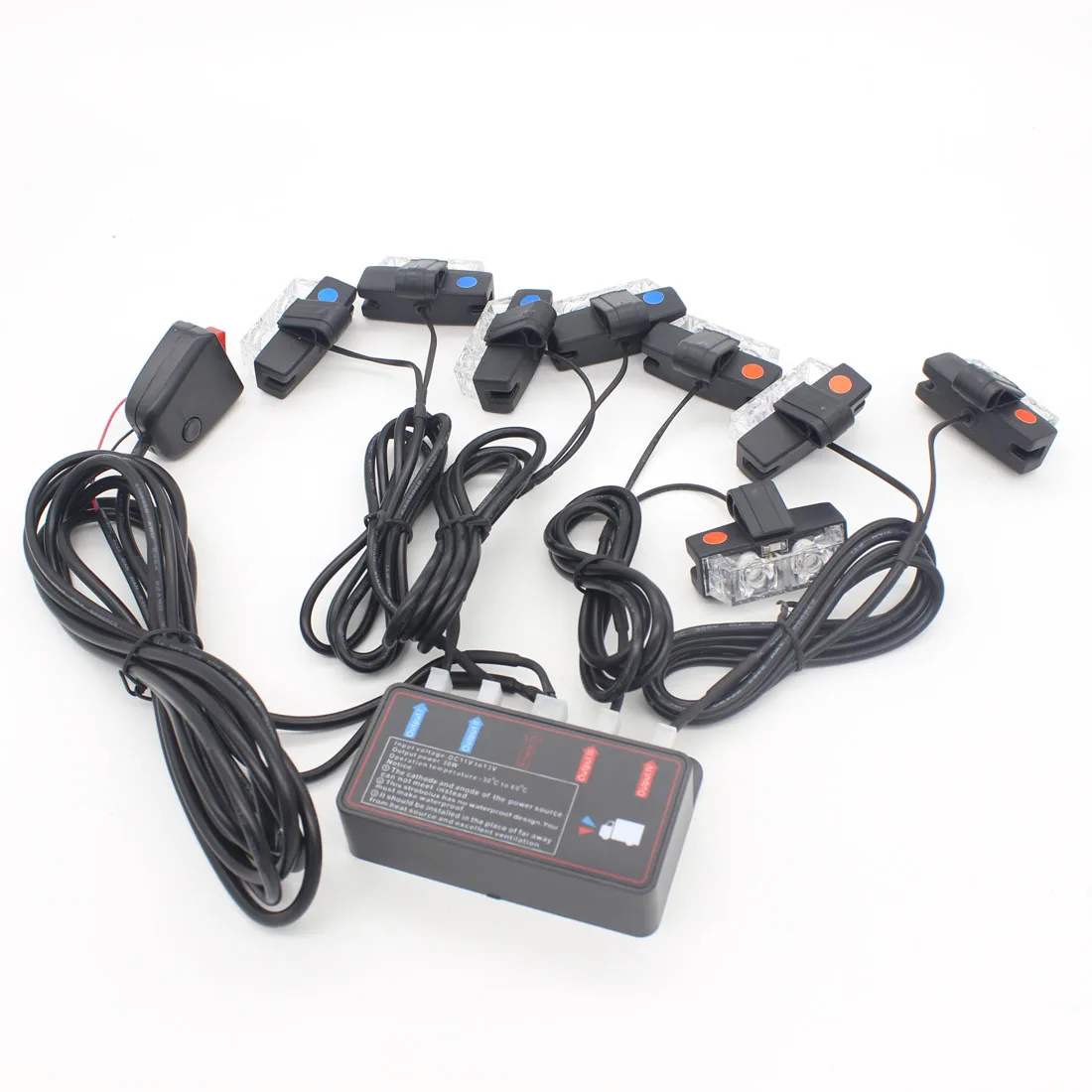 

Dongzhen Auto Flashing LED Signal Emergency Vehicle Warning Strobe Light Car LED Flasher Warning dashboard Light 12V Moto Alarm
