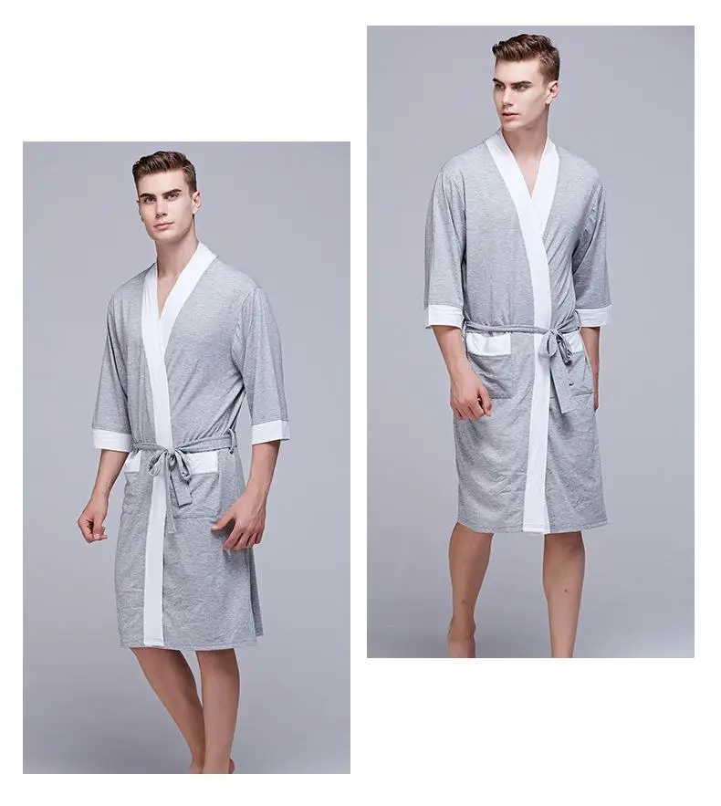 2020 novo estilo dos homens robe verão