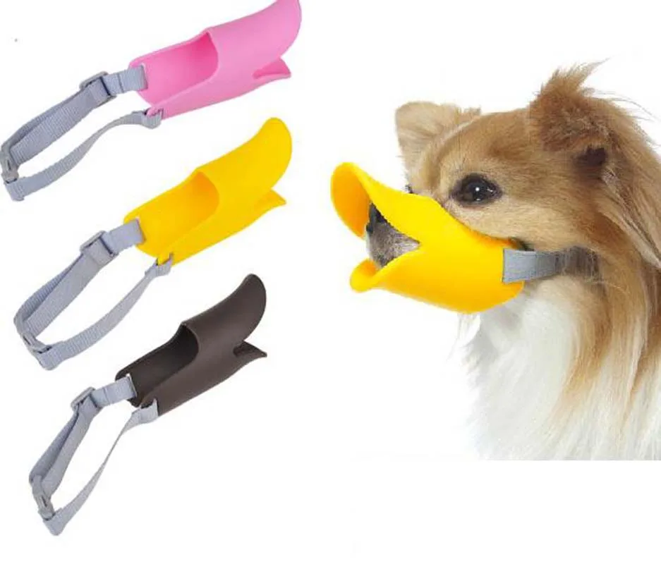 

Adjustable Pet Poodle Duckbill Silicone Pets Duckbill Muzzle Dog Duck Respirator Pet Mask Pet Muzzle Stop mouth barking biting