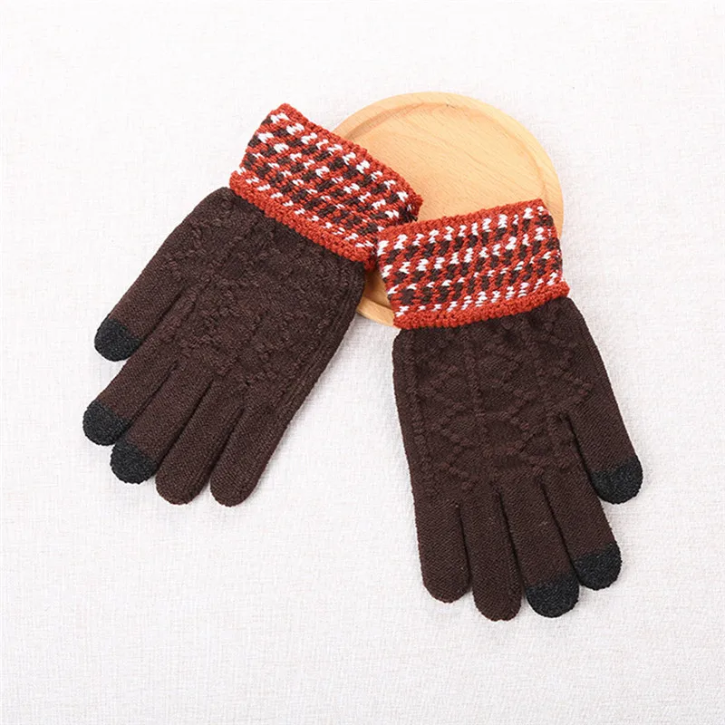 Women Men Multi-function Couple Riding Screen Winter Gloves Soft Warm Mitten guantes eldiven handschoenen 40FE2214