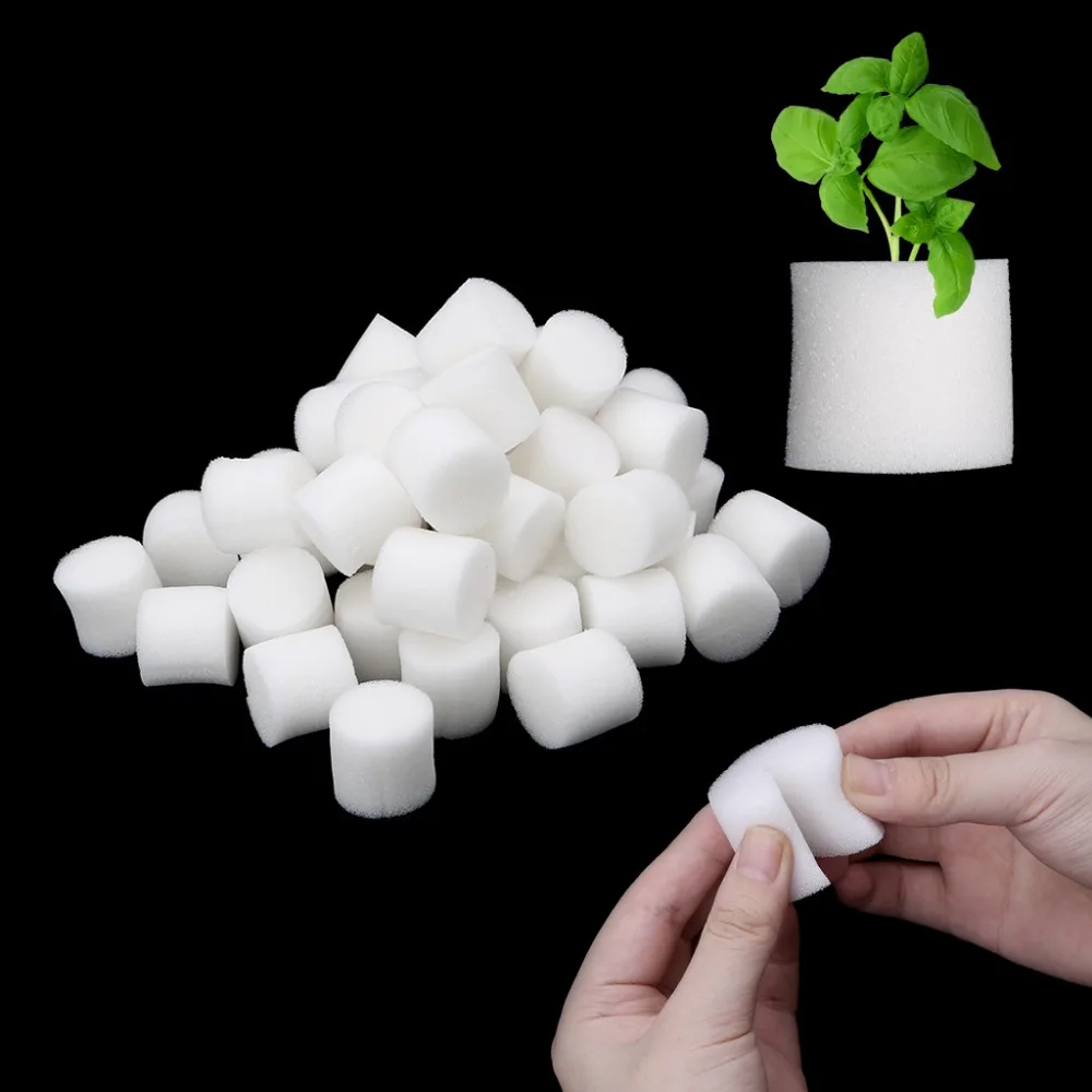

50Pcs/Set Soiless Hydroponic Gardening Plant Tools Planted Sponge Vegetable Cultivation System 32x30mm 45x30m Optional