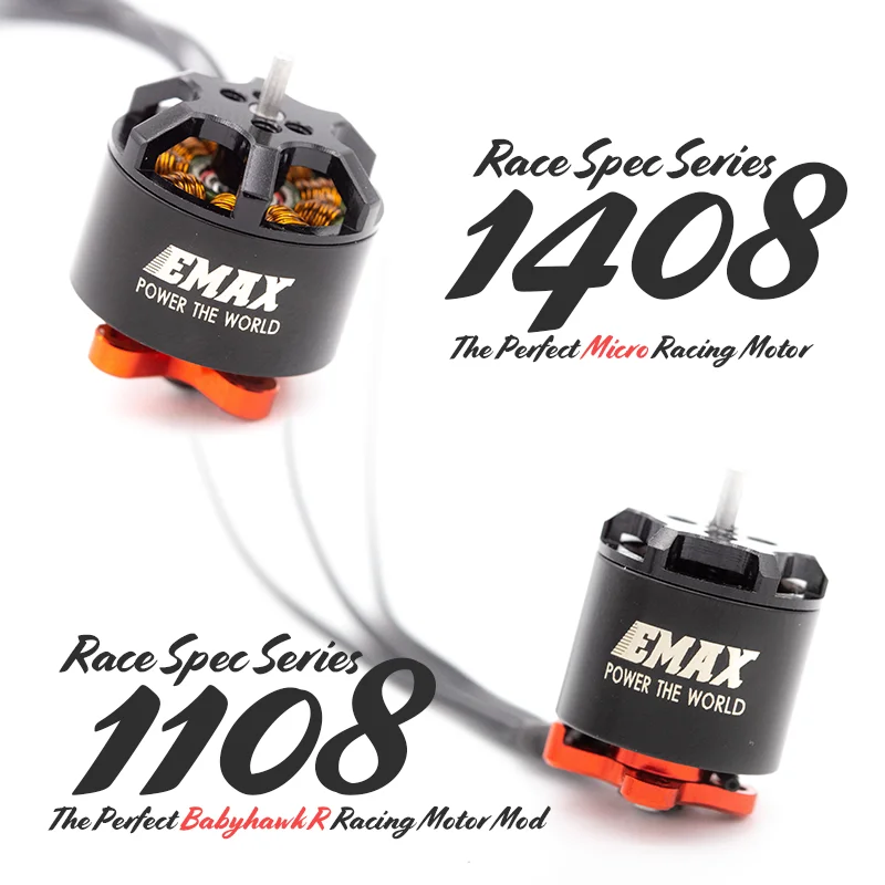 EMAX RS1108 4500KV 5200KV 6000KV 2-3 S бесщеточный двигатель для микро FPV гоночный RC Дрон